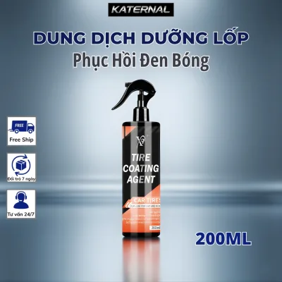 Dung Dịch Dưỡng Lốp Ô Tô 200ml – Tire Coating Agent Phục Hồi Đen Bóng, Bảo Vệ Lốp Xe