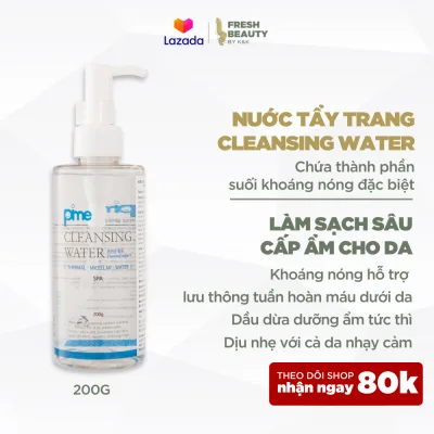 Tẩy trang suối khoáng nóng Pime Cleansing Water chiết xuất thiên nhiên và nhập khẩu chính hãng từ Hàn Quốc lành tính, không kích ứng, giúp làm sạch lớp trang điểm, dầu nhờn hay tạp chất gây mụn