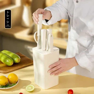 Beautiful storage nice kitchen knife set 7-piece stainless steel knife set