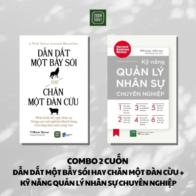 Sách - Combo 2 Cuốn Kỹ Năng Quản Lý Nhân Sự Chuyên Nghiệp + Dẫn Dắt Một Bầy Sói Hay Chăn Một Đàn Cừu