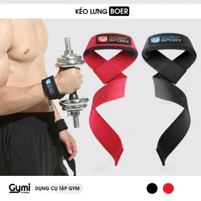 Dây Kéo Lưng Boer Tập Gym - Dây Đeo Hỗ Trợ Cổ Tay, Cổ Tay - Tập Tạ, Deadlift, Xà Đơn - KL-Boer