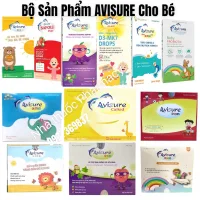 Bộ vi chất Avisure nhỏ giọt thiết yếu cho bé - Avisure DHA, sắt Safoli drop vitamin D3-MK7 avisure canxi kẽm men vi sinh