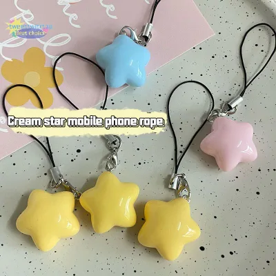 TRTOP Dây Điện Thoại Ngôi Sao Dây Đeo Điện Thoại Ngôi Sao Thời Trang Mặt Dây Điện Thoại Dây Móc Khóa Màu Kẹo Dây Điện Thoại Di Động Cô Gái Trang Sức VN