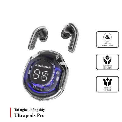 Tai Nghe Bluetooth Không Dây Ultrapods Pro v5.3 Cảm Ứng Thông Minh Âm Thanh Hifi Có Mic Đàm Thoại Độ TRễ Cực Thấp
