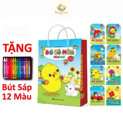 Sách - Bé Tô Màu Nhà Trẻ - Song Ngữ Anh Việt ( 8 Cuốn )