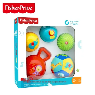 FisherPrice F0961Bộ đồ chơi cho trẻ sơ sinh Bàn tay bé Nắm lấy quả bóng Nhúm quả bóng Gọi bằng vải Hộp quà đồ chơi trẻ em