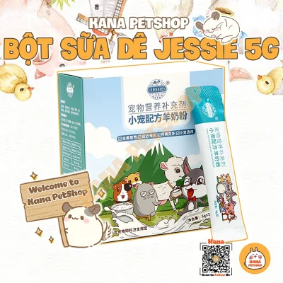 Sữa Dê JESSIE Hộp 20 Gói 🐹FREESHIP🐹 Sữa Dê Nguyên Hộp 20 gói 𝗝𝗘𝗦𝗦𝗜𝗘 Đồ Ăn Dặm Cho Hamster Thỏ, Bọ, Chó, Mèo