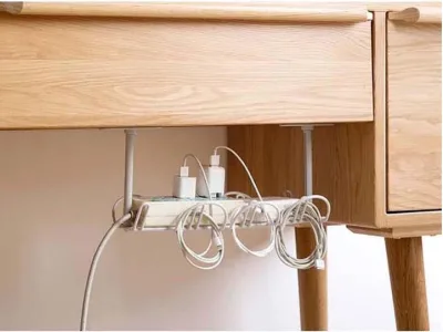 PKTL Ổ Cắm Giá Đỡ Dây Cáp Điện Giá Đựng Đồ Dưới Bàn