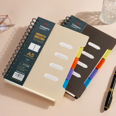 Máy tách sáng tạo Máy tính xách tay Cuộn dây phân loại đơn giản Notepad Cuộn dây dày Máy tính xách tay Học câu lệnh trang cuộc sống Máy tính xách tay