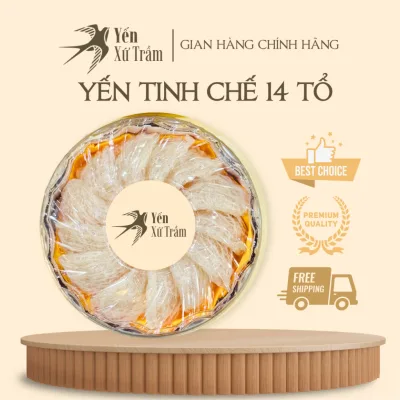 Tổ yến sào tinh chế nguyên chất cao cấp Yến Xứ Trầm Khánh Hòa phù hợp biếu tặng