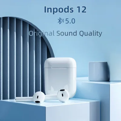 Tai nghe bluetooth không dây hifi mini Tws i12 có micrô tích hợp tiện dụng cho các hoạt động thể thao