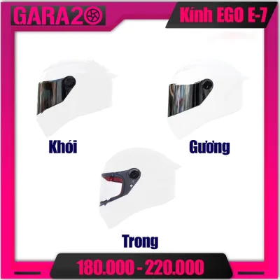 KÍNH MŨ FULLFACE EGO E-7 (Không bao gồm Mũ bảo hiểm) - GARA20