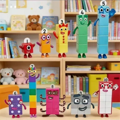 5 Cái / 10 Cái / bộ 6-22cm Numberblocks Khối Xây Dựng Bộ Sáng Tạo Toán Kỹ Thuật Số Gạch Hình Ngộ nghĩnh Trẻ Em Giáo Dục Sớm Đồ Chơi Học Tập Quà Tặng