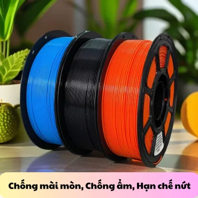 Nhựa In 3D PETG Cao Cấp Nhiều Màu 1 KG, 1.75mm, Dễ In, Hút Chân Không Hạn Chế Độ Ẩm