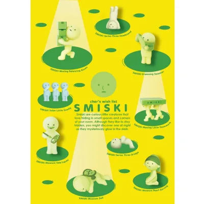 Blind Box Mô Hình Sưu Tầm Smiski Các Series