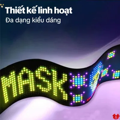 miếng dán LED di động, phụ kiện độ xe đa chức năng, Màn hình LED linh hoạt cho xe hơi