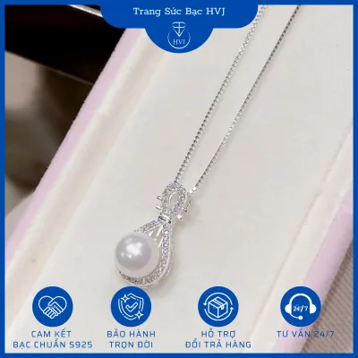 Dây Chuyền Mặt Trai Bạc S925 Xi Bạch Kim Sang Trọng - Trang Sức Cao Cấp HVJ - D160 - M120 - N15052025