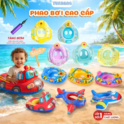Phao Bơi Trẻ Em Chống Lật Xỏ Chân An Toàn Cho Bé 3 Tuổi Phao Bơi Cho Bé Trai Bé Gái Mẫu Cao Cấp