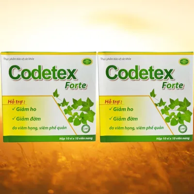 Combo of 2 Boxes of Codetex Forte - Rostex - Vinaphar - Purifying Vitamins - Multivitamins