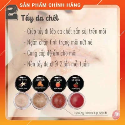 {Chính hãng} Son Tẩy Tế Bào Chết Môi Beauty Treats Lip Scrub 10g