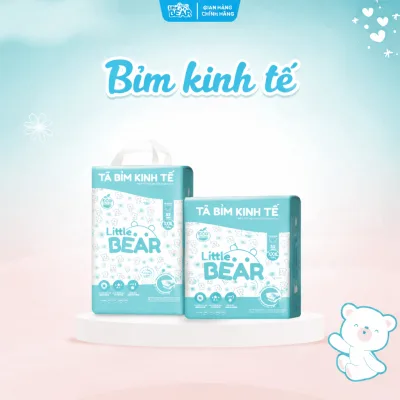 Combo 2 Tã bỉm quần/dán LITTLE BEAR ECO siêu kinh tế, thấm hút nhanh, mềm mỏng, an toàn cho da