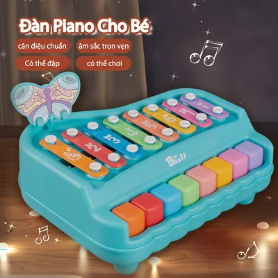 8-key Toy Xylophone Kids Music Toy Safe Plastic Material 2 Playing Modes Stimulate Musical Ability Develop Motor Skills Suitable For Kids Aged 3+ With Mallets Music Cards