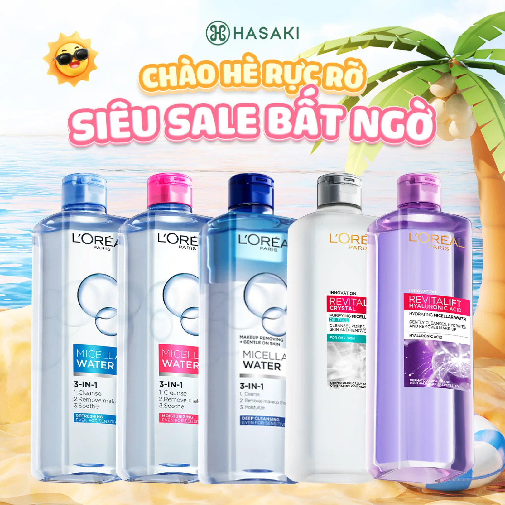 [Daily] Nước Tẩy Trang L'Oréal Paris Micellar Water 400ml Hasaki Sản Phẩm Chính Hãng