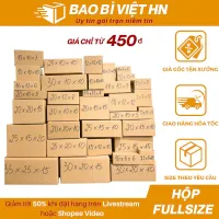 Combo 10 Hộp carton đóng hàng giá rẻ- FULLSIZE, thùng giấy đầy đủ kích thước - Bao bì Việt HN