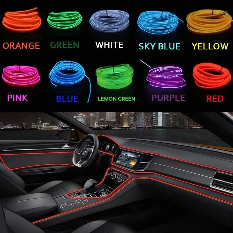 Dây Đèn Led Trang Trí Viền Nội Thất Ô Tô