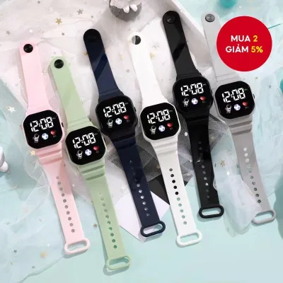 Đồng hồ đeo tay kỹ thuật số trẻ em chống nước Unicorn dành cho trẻ em Thiết kế học sinh sành điệu Không bao gồm hộp