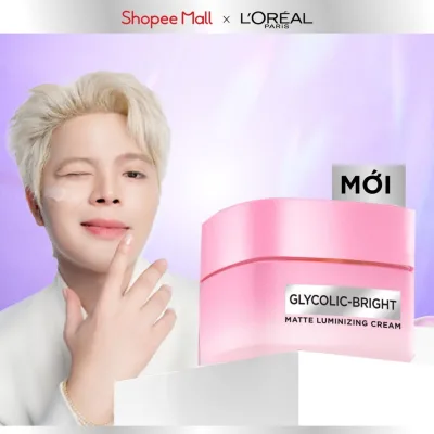 Kem Dưỡng Sáng Da Đột Phá [MelasylTM] Làm Mờ Thâm Nám Glycolic-Bright Matte Luminizing Cream L’Oréal Paris 50ml