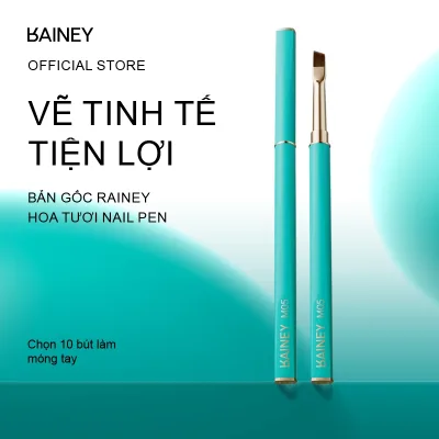 RAINEY Gỗ Đàn Hương Móng Tay Nghệ Thuật Bàn Chải Giá Bút Thiết Kế Vẽ Móng Tay Bút Chi Tiết Bàn Chải Dụng Cụ Vẽ Bút Làmk