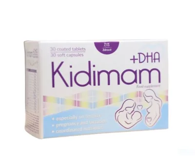 (CHÍNH HÃNG) Kidimam + DHA Vitamin Tổng Hợp Cho Bà Bầu Giúp Tăng Cường Sức Khỏe, Cơ Thể Khỏe Mạnh - Hộp 60 Viên