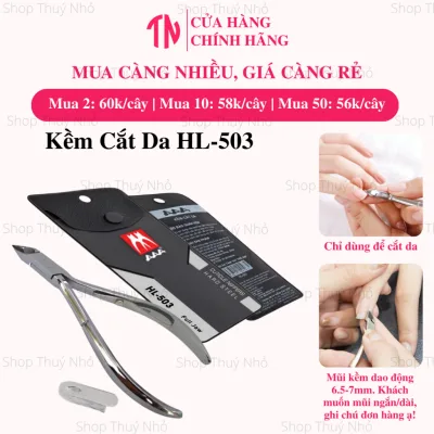 Kềm AAA thép chuyên dụng cắt da, nhặt da HL-503 1 chống dụng cụ làm móng tay chuyên nghiệp nghệ thuật nail