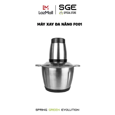 Máy Xay Đa Năng Gia Đình SGE FC01 Xay Gia Vị Hành Tỏi Dễ Dàng, Công Suất Cao Dễ Sử Dụng Vệ Sinh - Tiêu Chuẩn Inox304