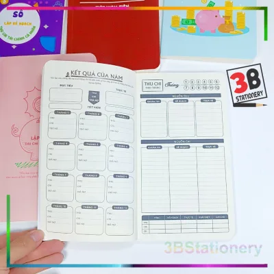 Sổ ghi chi tiêu tiết kiệm, kế hoạch thu chi cá nhân, gia đình, to do list 82 trang, dùng trong 365 ngày.