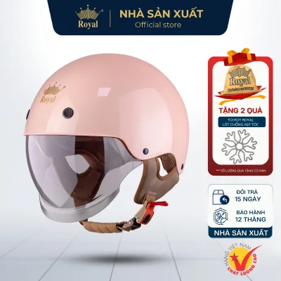 Mũ Bảo Hiểm Royal Chính Hãng Nửa Đầu M239 Kính Âm Chống Tia UV Hợp Nam Nữ , Đội Êm, Tháo Lót Tiện Lợi NHÀ SẢN XUẤT