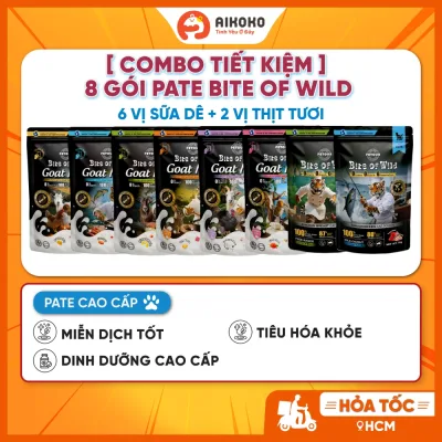 Pate Cao Cấp Bite Of Wild Gói 70g - Bổ Sung Dinh Dưỡng, Phát Triển Cơ Bắp - Aikoko