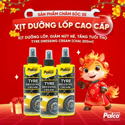 Bảo Dưỡng Lốp Xe Chuyên Dụng PALCO TYRE DRESSING DREAM 200ml Dưỡng Lốp, Chống Nứt Nẻ, Ngăn Thấm Nước