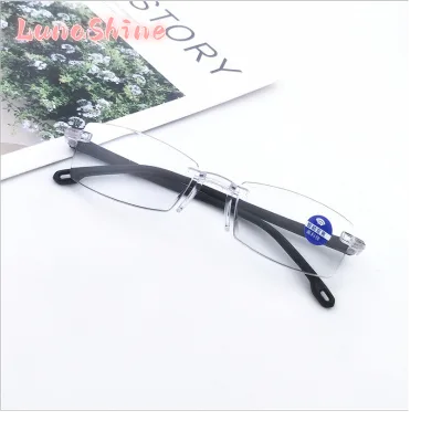 Lunashine vành tỉa Kính Đọc Sách Chống Đèn xanh dương thông minh Zoom Kính đọc sách