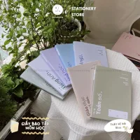 Giấy Bao Tập, Bao Vở Theo Môn Học SimPLE Minimalism, Pastel | 6th Edition | By Bliss