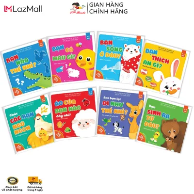 A set of 8 elittle books with your child to explore the world of parallel animals-Japan elittle stories to develop their intelligence for children from 0-6 years old