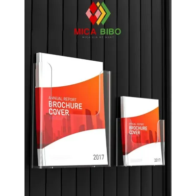Giá để tài liệu trong suốt Acrylic A4/A5, kệ trưng bày, tờ rơi quảng cáo, tạp chí, hộp lưu trữ hồ sơ y tế, treo tường