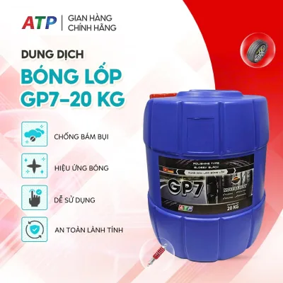 Dung dịch làm bóng lốp GP7 - Chống bụi bẩn, rạn nứt, dưỡng bóng, bảo vệ lốp xe - Can 20kg