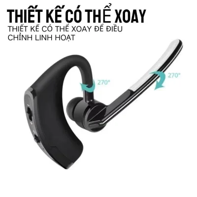 Bút màu đen tai nghe Bluetooth V9, dễ dàng操作, nghe nhạc gọi điện mọi nơi, thiết kế thời trang, pin lâu bền, sống động âm thanh, tiện lợi vô cùng!