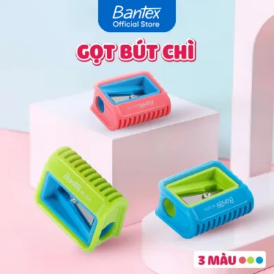 Gọt Bút Chì Mini Bantex BE1007, Nhựa ABS, Lưỡi Thép Không Gỉ, Học Sinh, Văn Phòng Có Nắp Chứa Vụn Chì