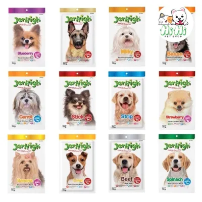 Snack Jerhigh cho chó, Que mềm cho chó đủ vị gói 70gr