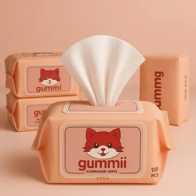 Combo 10 gói khăn ướt 80 tờ GUMMI chính hãng không chứa CỒN - An toàn cho mẹ và bé 22