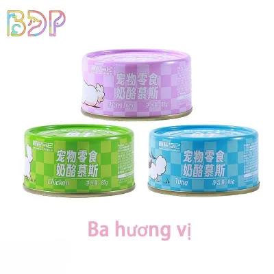 Thức ăn đóng hộp cho mèo Súp thức ăn ướt vị gà dạng mousse Đồ ăn vặt bổ dưỡng đóng hộp cho mèo MXP0175