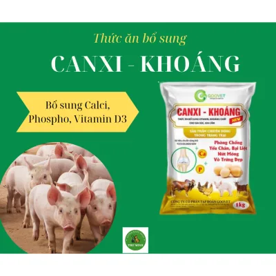 Thức ăn bổ sung Canxi, P và vitamin D3 cho gia súc, gia cầm CANXI - KHOÁNG